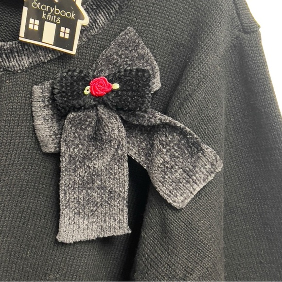 Storybook Knits Vintage Long Embroidered Rose Floral Teacher Cardigan Sweater - Picture 11 of 17